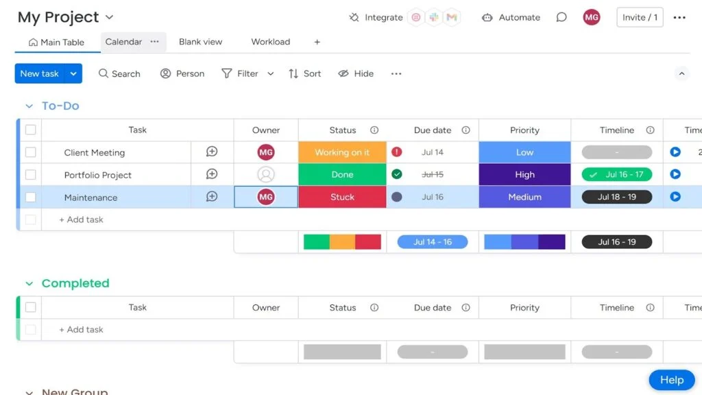 Monday.com-dashboard