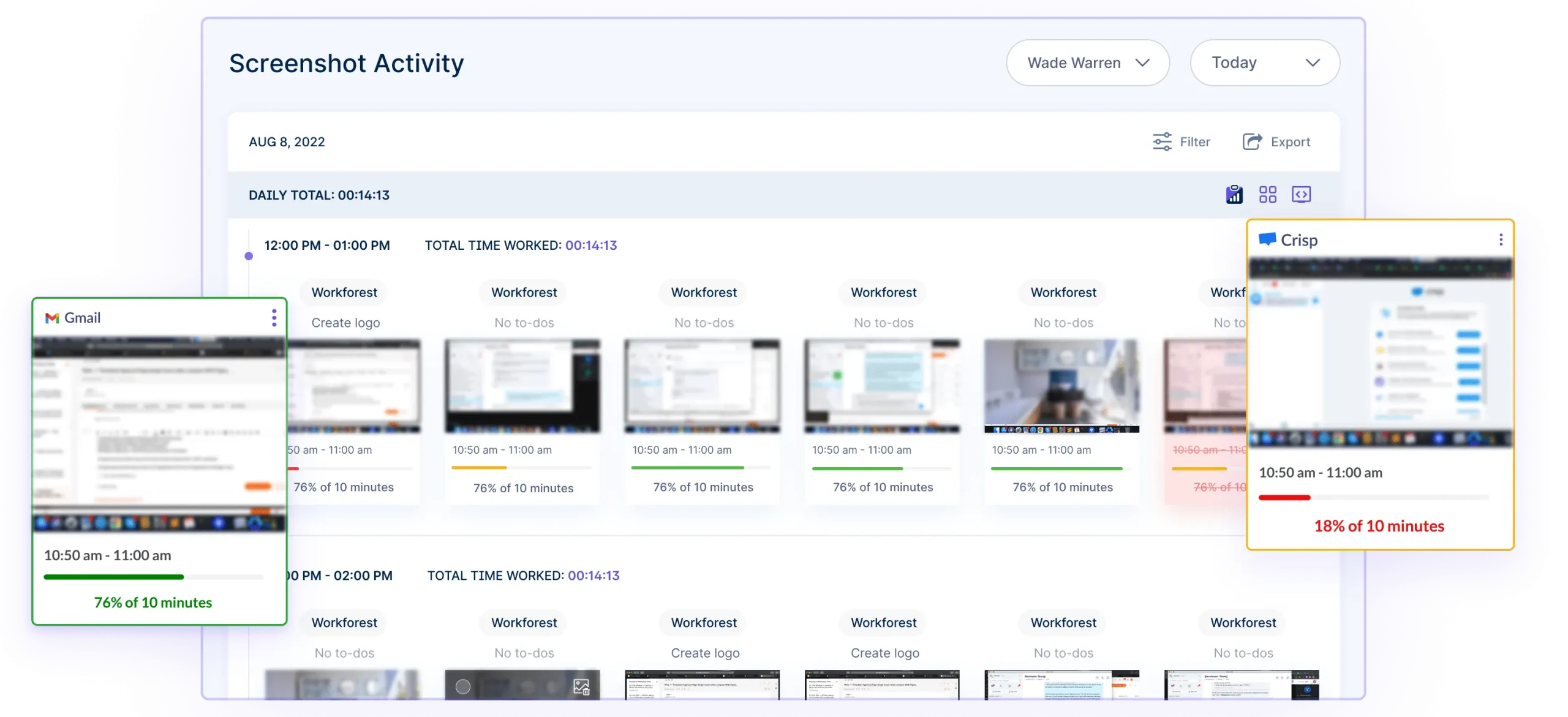 Active Screenshots