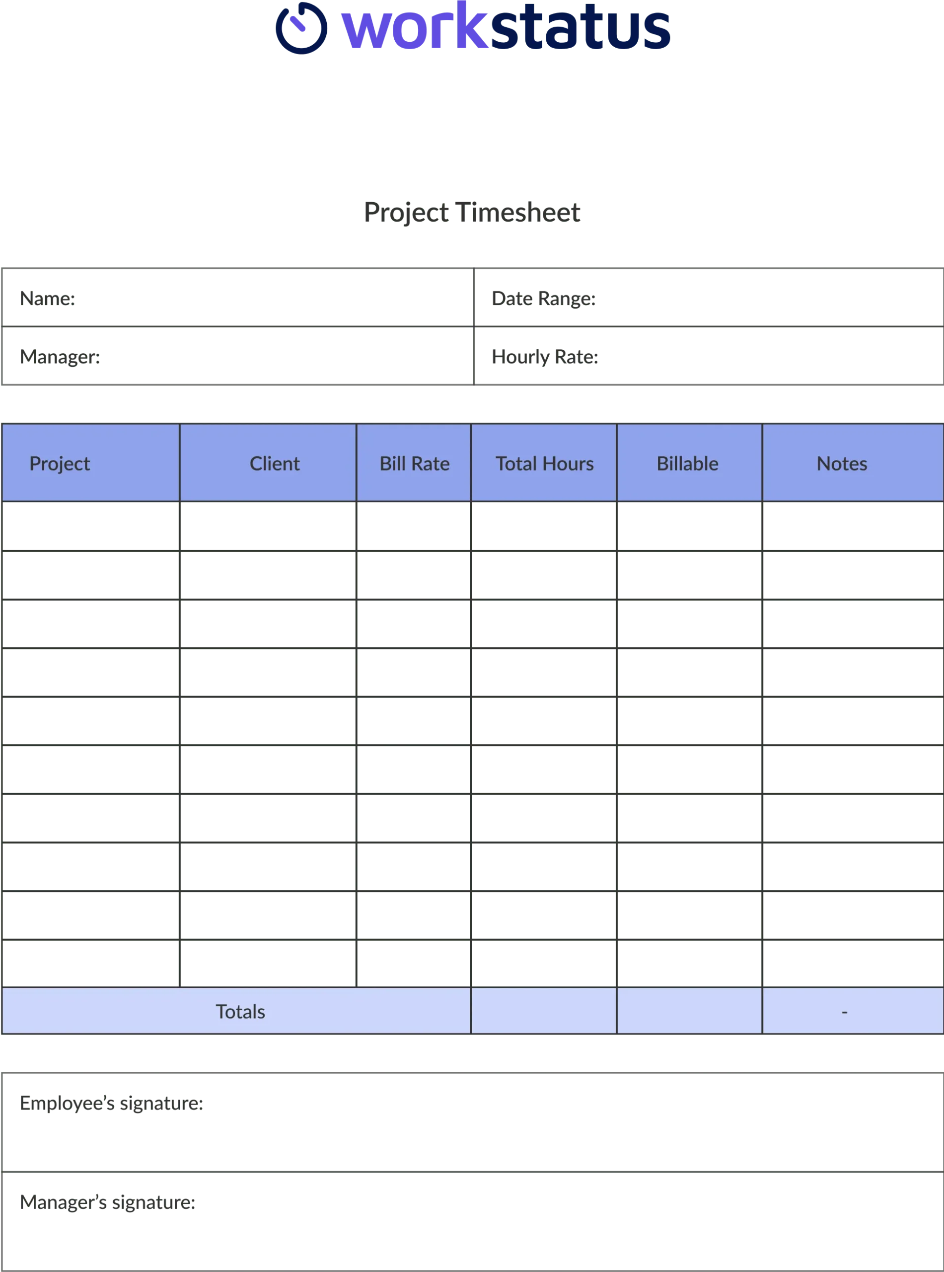 project timesheet- workstatus