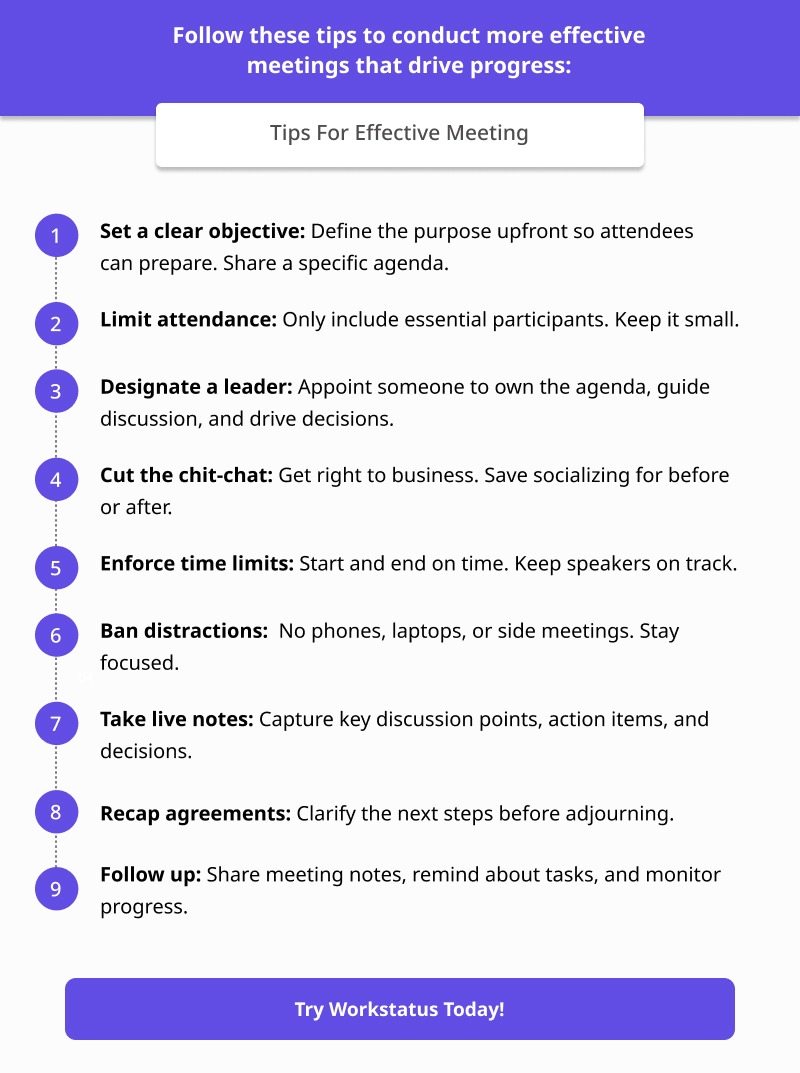 Tips for Effective Meetings 