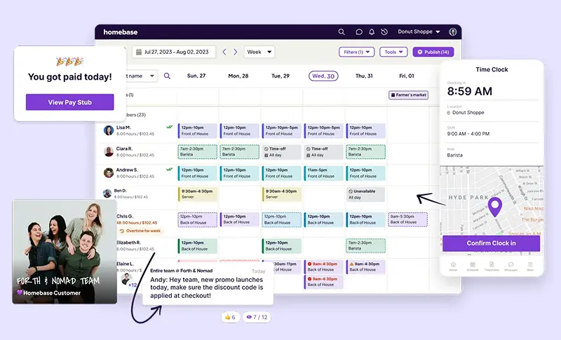 Homebase - workstatus