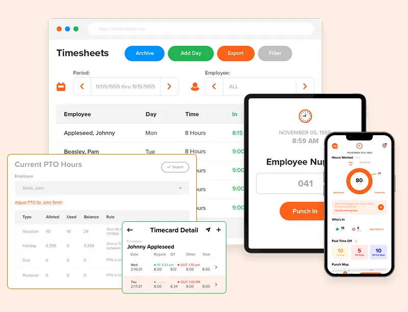 OnTheClock - workstatus