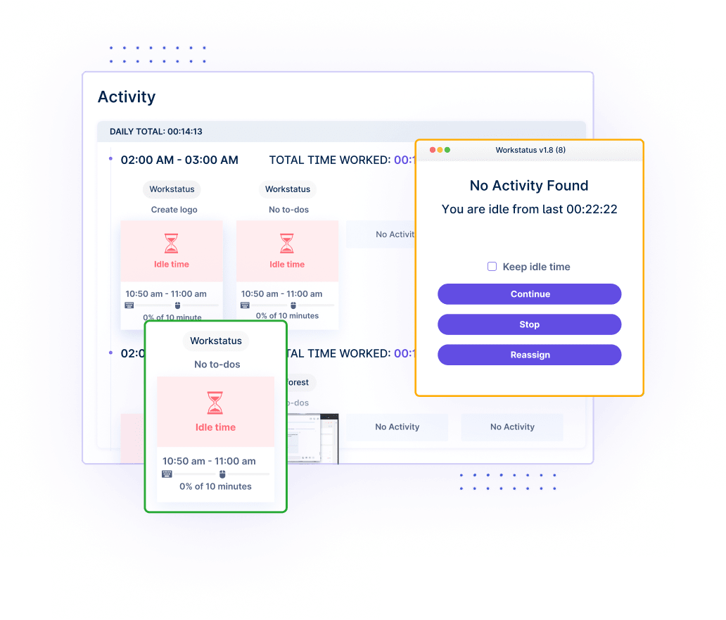 Idle time detection