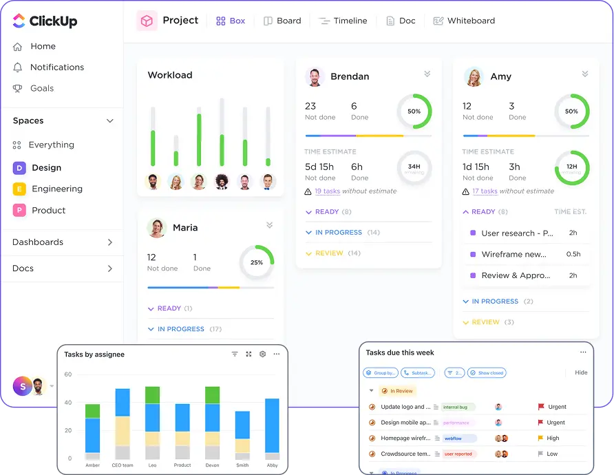 ClickUp Dashboard
