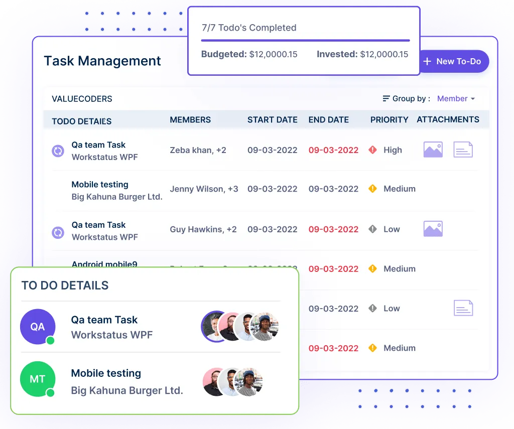 Project & Task Tracking