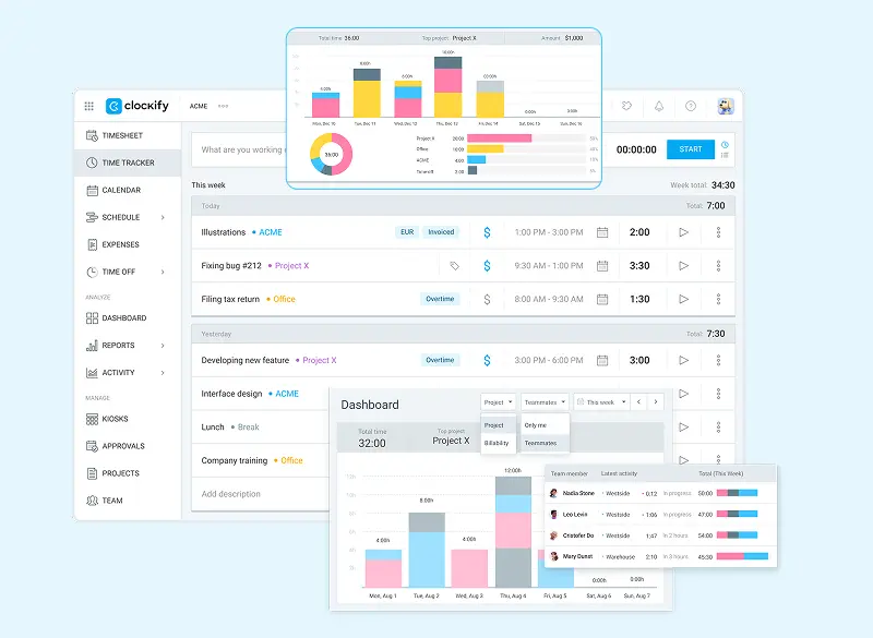 clockify-dashboard