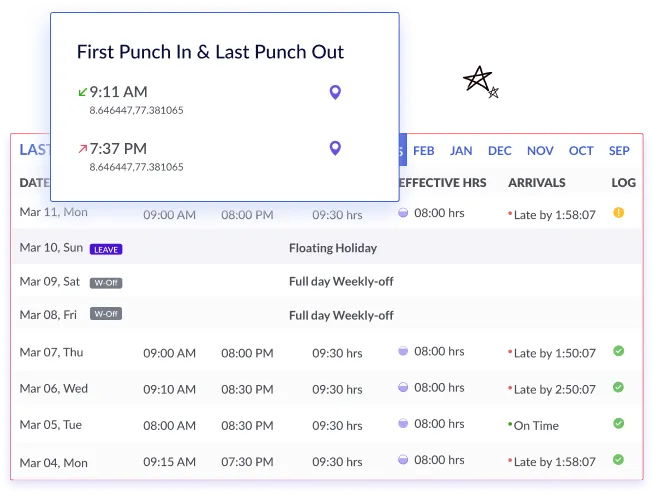 attendance-punch in out