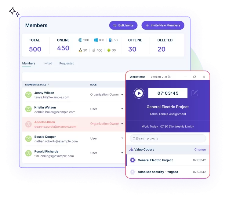 Time Tracking Features of Workstatus