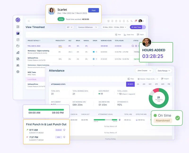 Time & Attendance Tracking Software- Workstatus